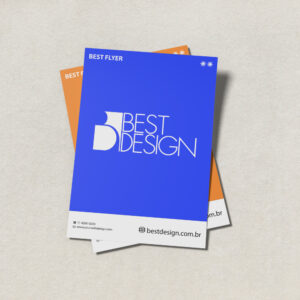 Flyers 21x29,7cm Couchê 250grs refile sem extras frente e verso