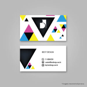 Cartão de Visitas Digital Frente e Verso Popset 250g Refile Sem Extras