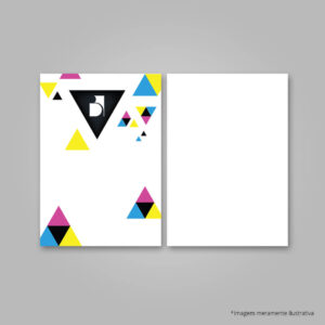 Blocos 14,8x21cm Frente Sulfite 90grs, 10x50fls